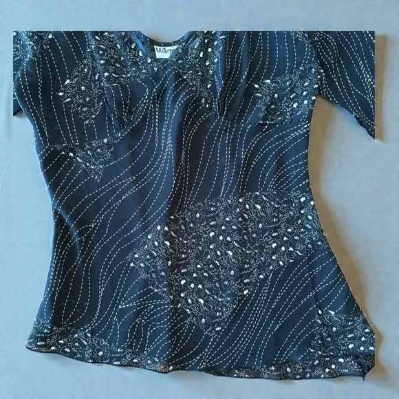 Vintage 2000s Women’s Blouse By Millenium Size Large, Sheer Fairy Whimsigoth - Picture 6 of 16